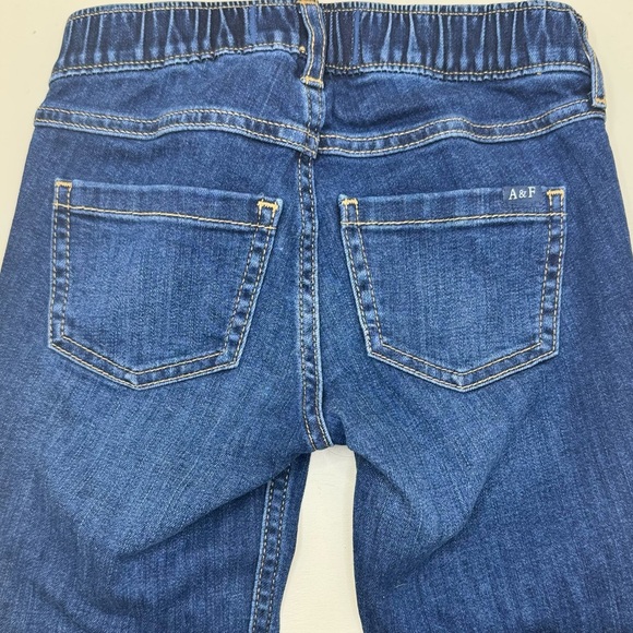 Kids’ Abercrombie & Fitch dark denim high rise flare Jeans size 5/6 - Picture 6 of 7